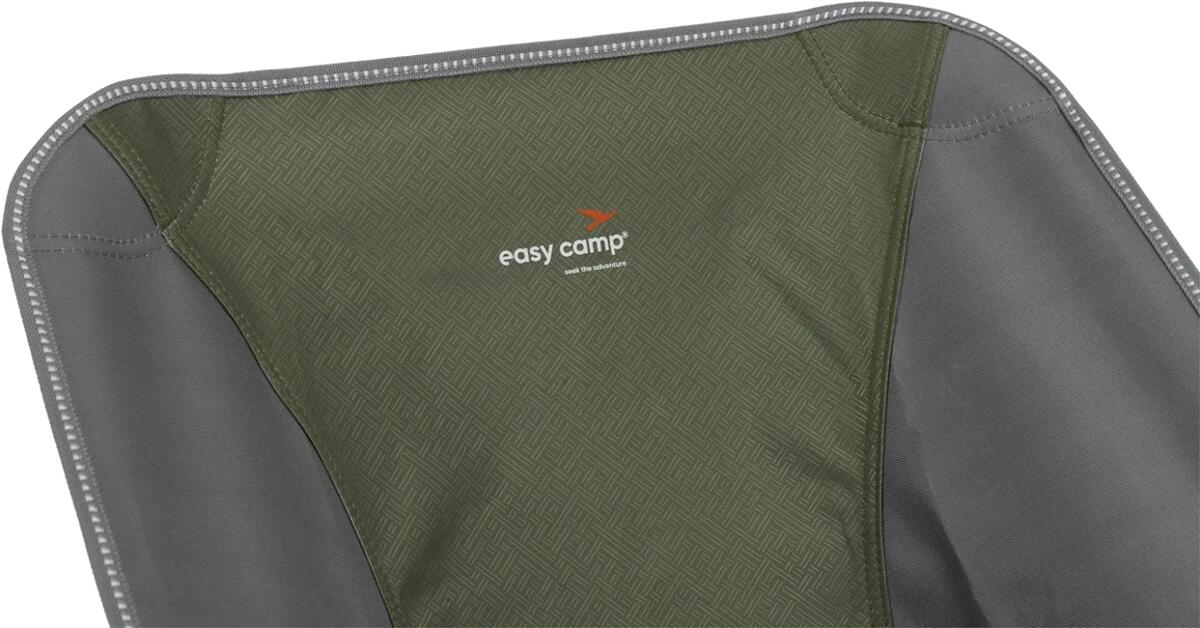 Willow Compact campingstol stålramme 120 kg lett sammenleggbar - Easy Camp detalj av stoff