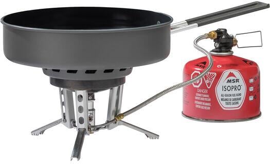 Montert WindBurner stekepanne 1,5L Ø21 cm keramisk belegg på kokeapparat