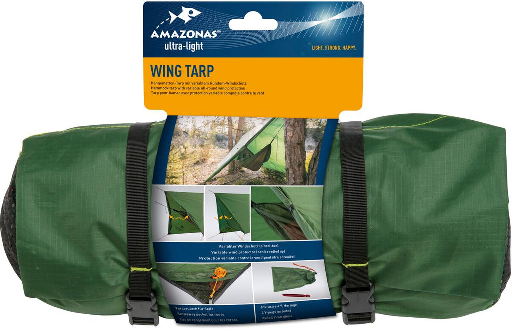 Wing tarp for hengekøye 320 cm nylon ripstop bakside