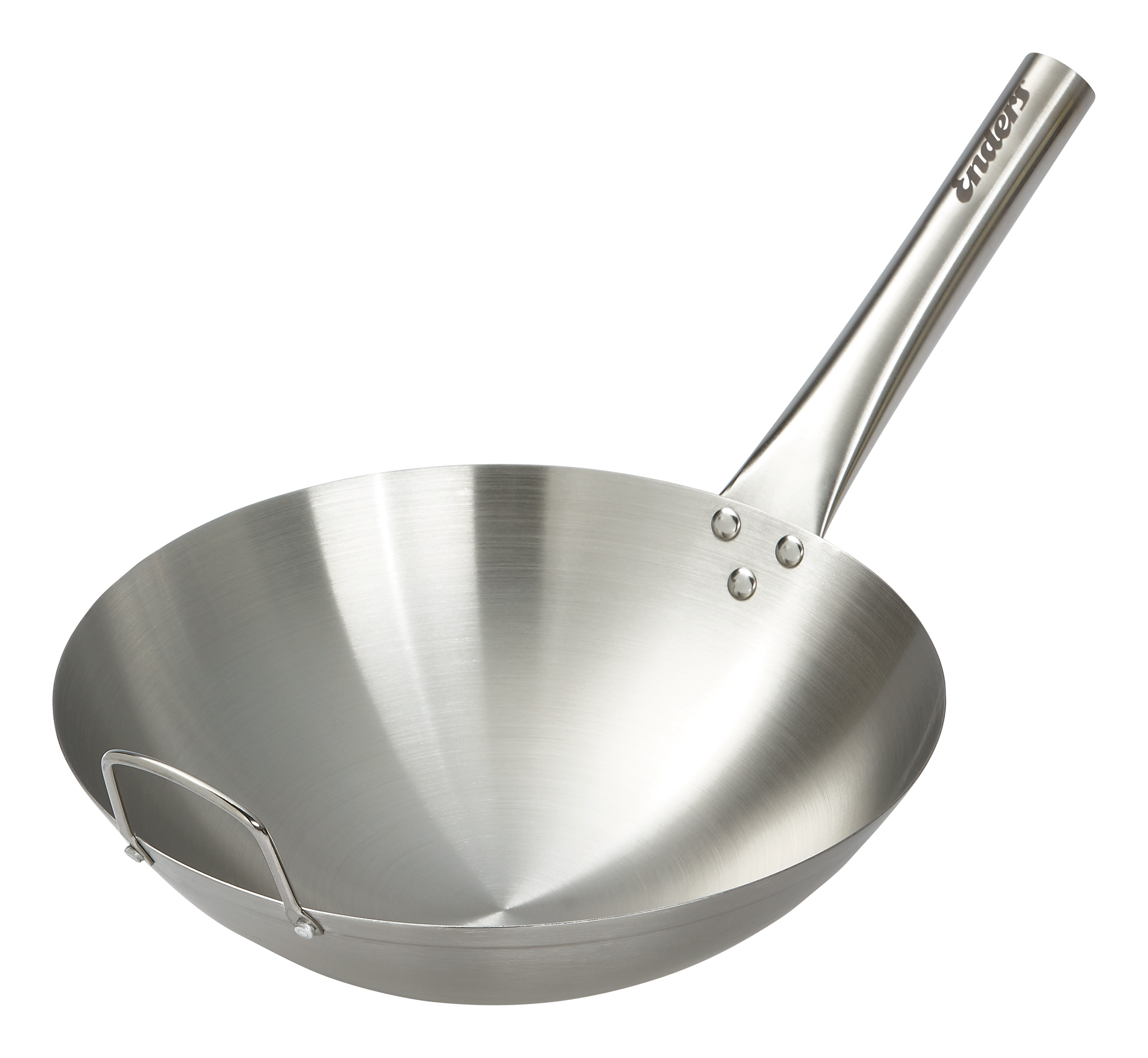 Wok i rustfritt stål 32 cm for gassgrill Enders forfra