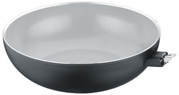 Wokpanne B.Perfect Ø28 cm aluminium med induksjonskompatibel bunn forfra