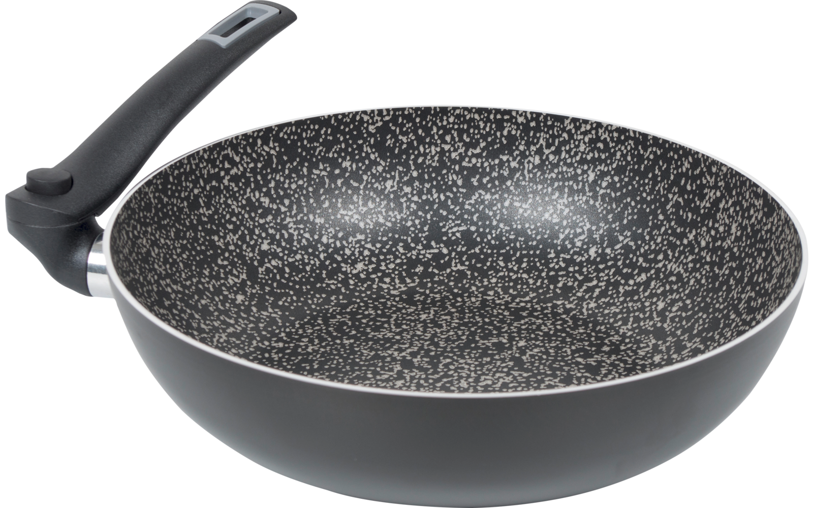 Wokpanne Turn 28 cm med sammenleggbart håndtak aluminium bakside