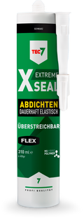 X-Seal tetningsmasse MS-hybridpolymer 310 ml svart forside