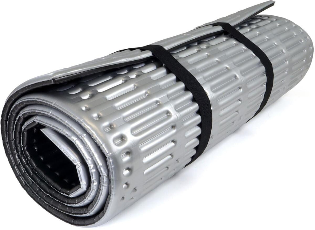 Xtra-Therm-Silver liggeunderlag 183x55 cm montert på campingplass