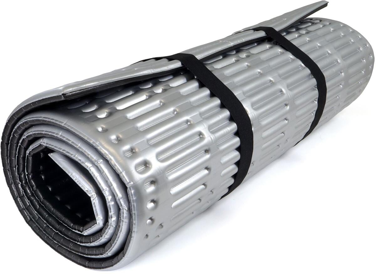 Xtra-Therm-Silver liggeunderlag 183x55 cm montert på campingplass