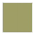 Zip Carpet sammenkoblbart teppe 250x250 cm Moose - Bent forfra