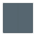 Zip Carpet sammenkoblbart teppe 250x250 cm steel grey forfra